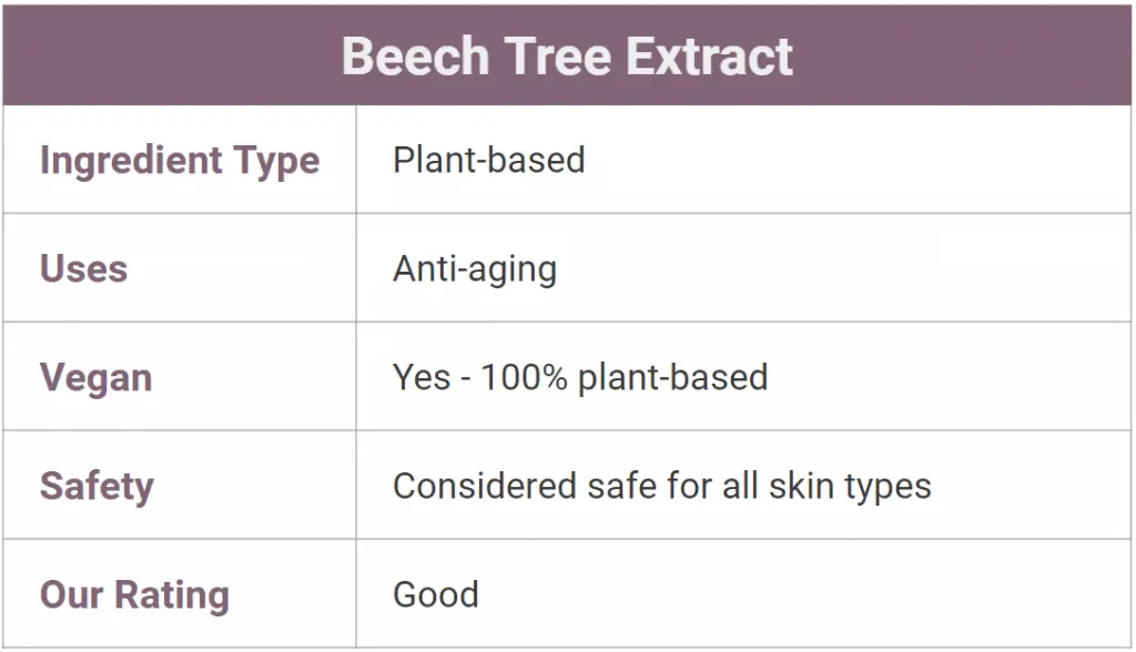 beech tree extract for skin - what is it?