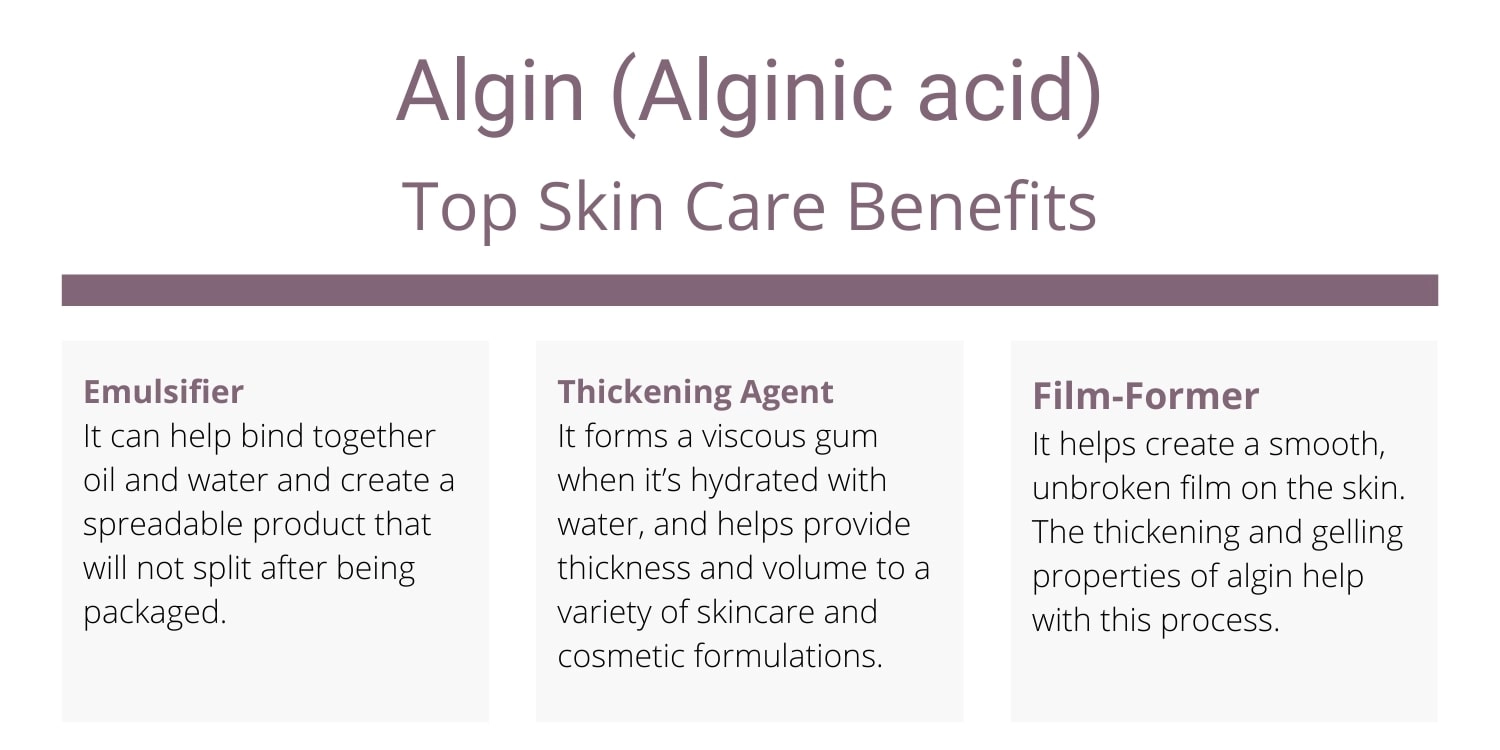 Algin in Skin Care - Uses and Products with Algin | Skincare Lab