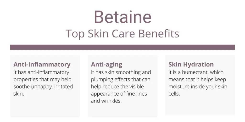 Betaine skin care benefits and uses