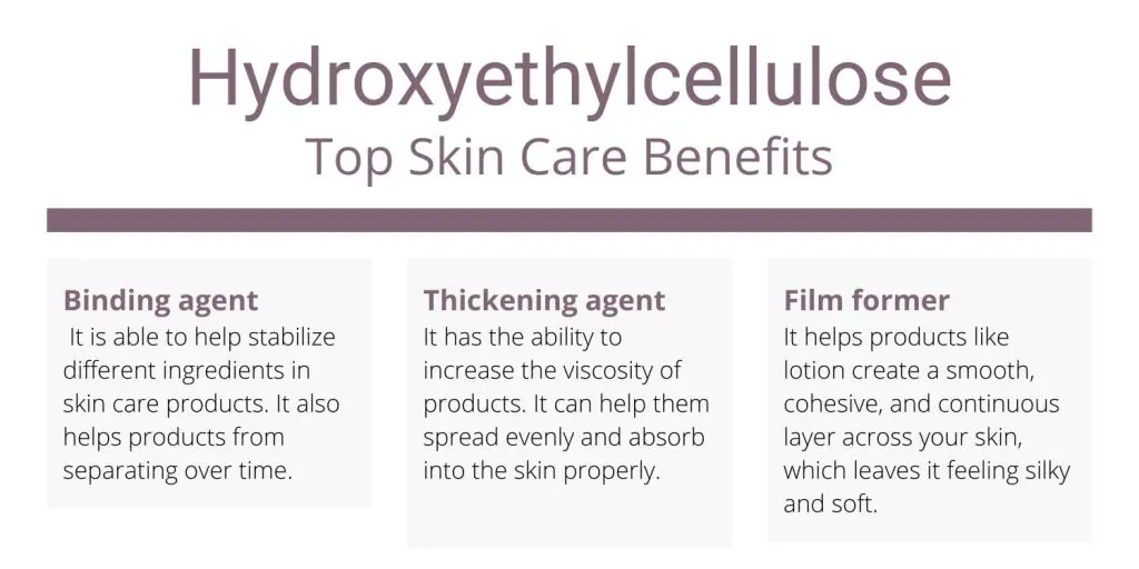 Hydroxyethylcellulose top skin care benefits
