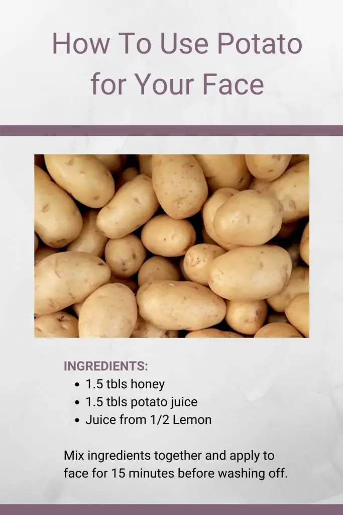 How to use potato on your face