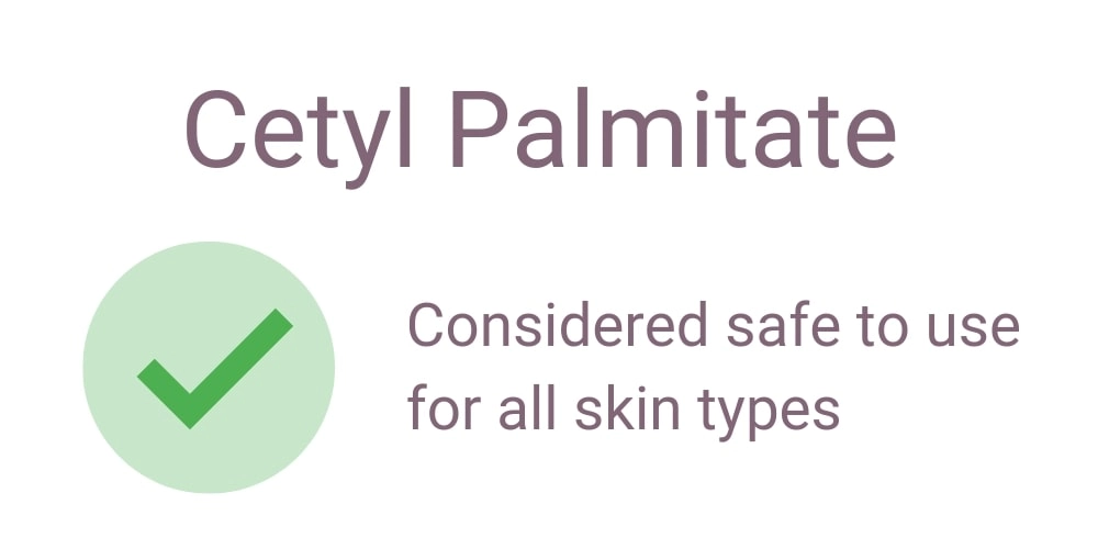 Cetyl Palmitate safe for skin