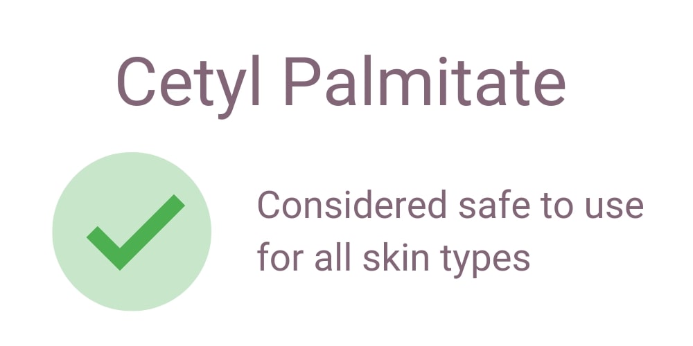 Cetyl Palmitate safe for skin