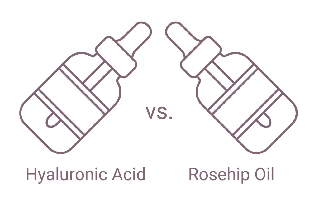 Hyaluronic acid vs. rosehip oil - which is better?